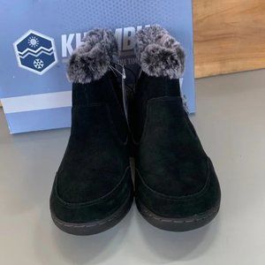 Women’s Khombu Iris All Seasons Leather Zipper Boot Black